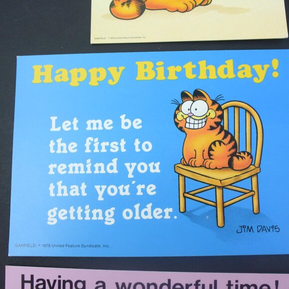 6 Vintage GARFIELD Postcards 1970s New Old Stock - Picture 3 of 12